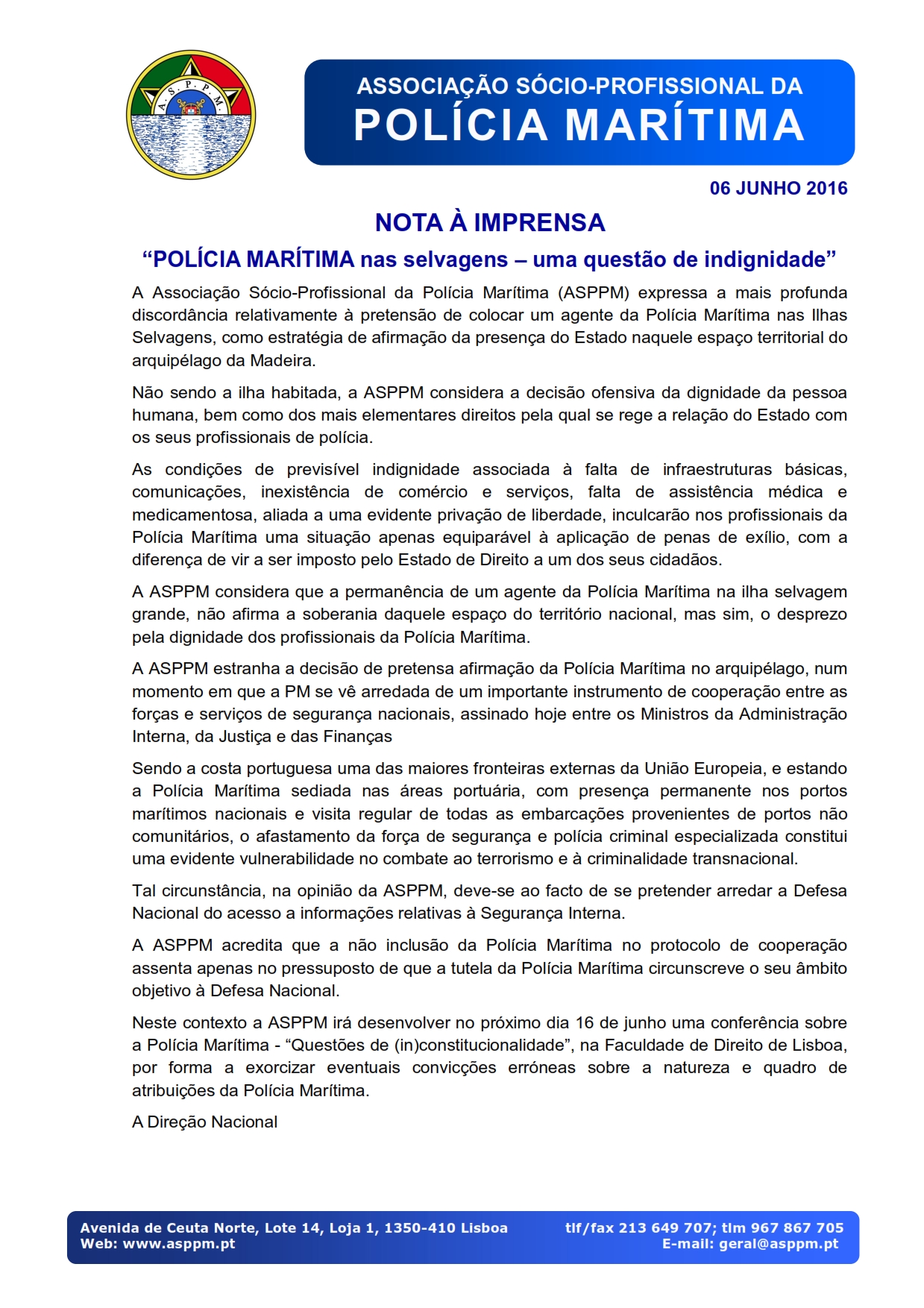 NOTA IMPRENSA 6jun16